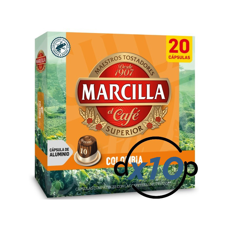 Marcilla Colombia 200 Cápsulas Compatibles Nespresso®