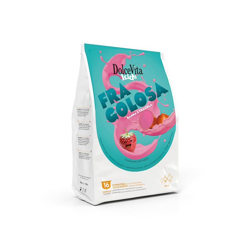 Dolce Vita FRAGOLOSA compatible Dolce Gusto® 16 cápsulas