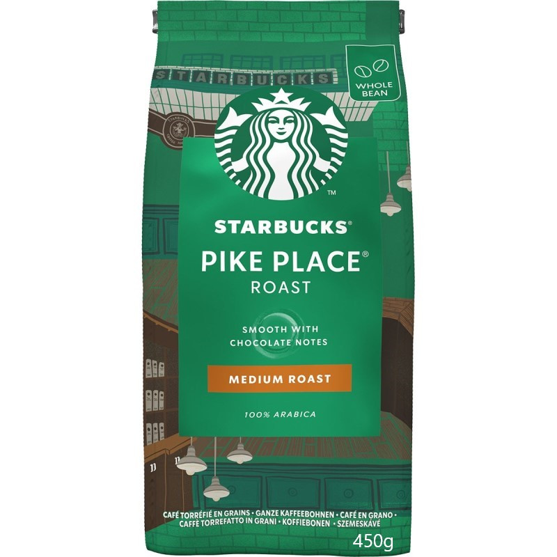 STARBUCKS® Pike Place café en grano 100% arábica 450g