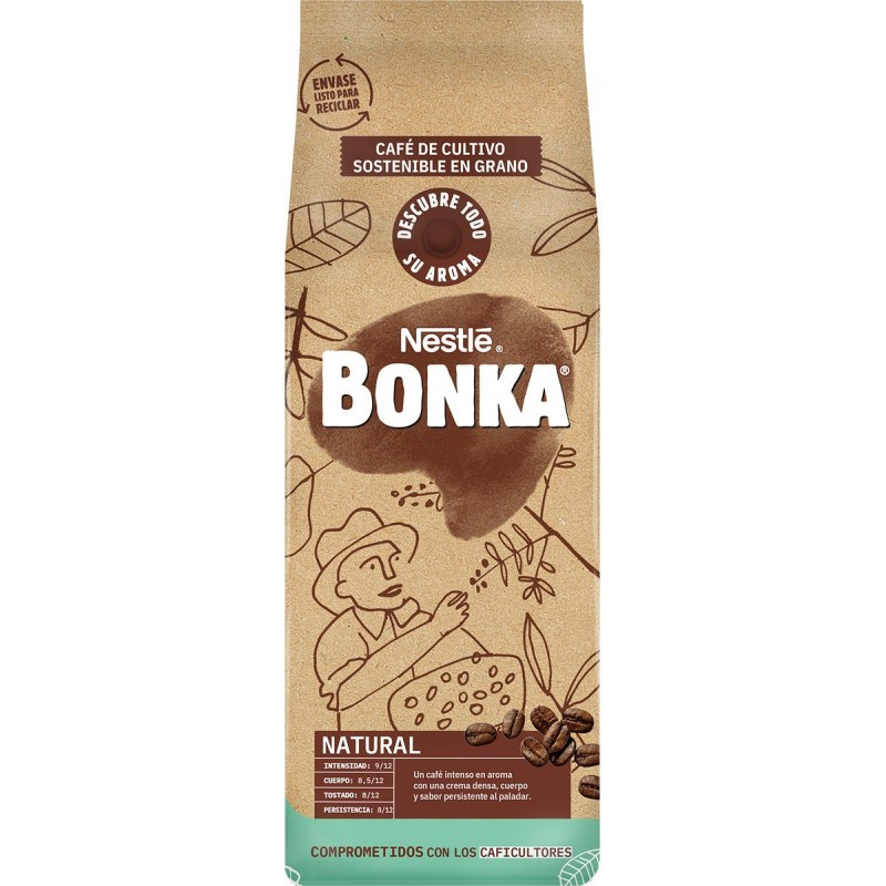 Café BONKA natural en grano 500g