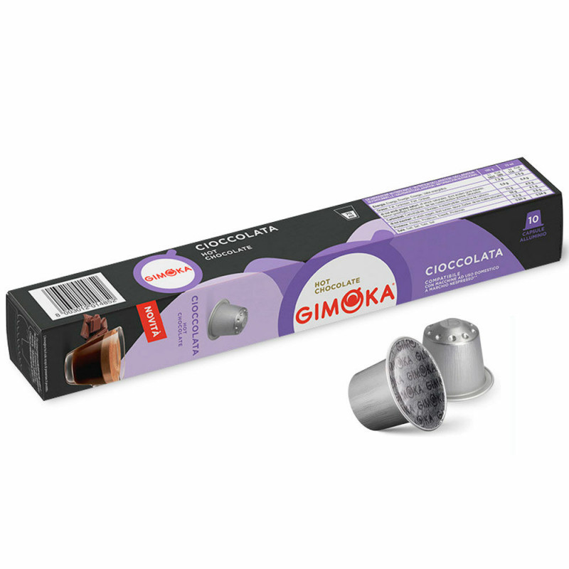 Gimoka Cioccolata 10 cápsulas aluminio compatibles Nespresso®