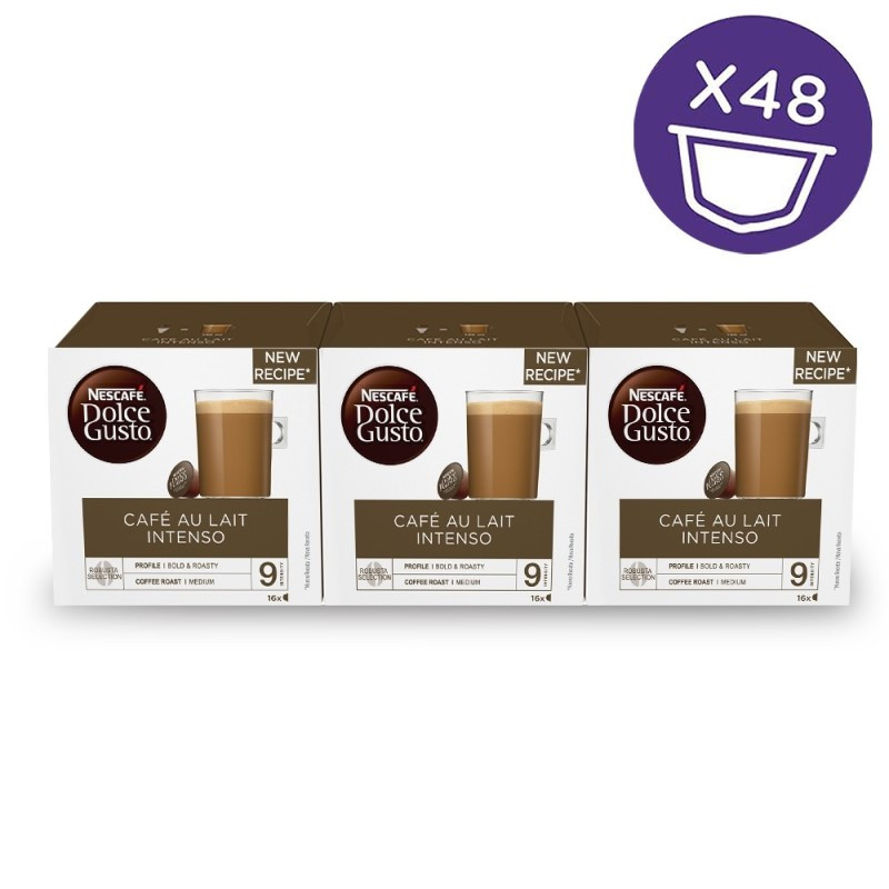 48 cápsulas Café con Leche Intenso Dolce Gusto® Originales