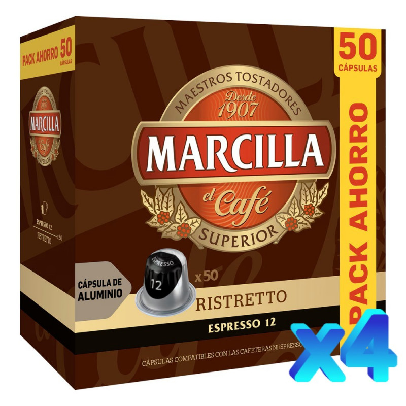 Marcilla Ristretto 200 Cápsulas Compatibles Nespresso®
