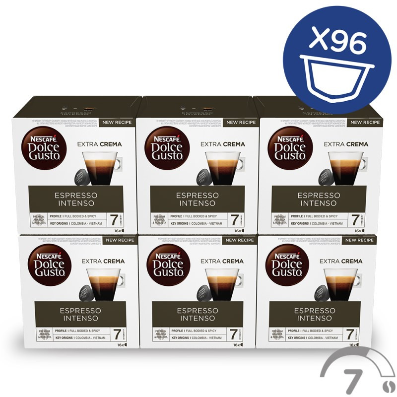 Café en cápsulas  Nescafé Dolce Gusto Espresso Intenso, Pack de 3