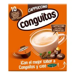 Cappuccino Conguitos Baqué 10 cápsulas compatibles Dolce Gusto