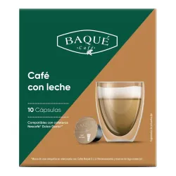 Café con Leche Baqué 10 cápsulas compatibles Dolce Gusto
