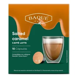 Caffè Latte Salted Caramel Baqué 10 cápsulas compatibles Dolce Gusto