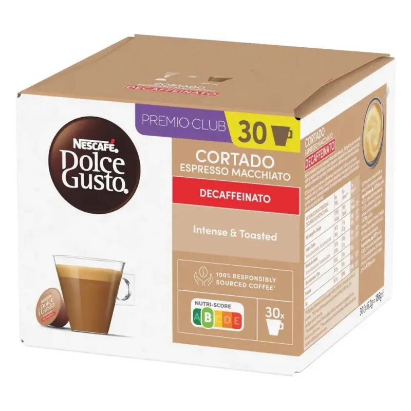 Nescafé Dolce Gusto Cortado Descafeinado 30 cápsulas