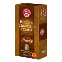 Rooibos Caramelo y Canela Pompadour 10 cápsulas compatibles Nespresso®