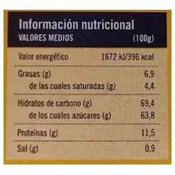Valor energético Cacaolat Origen&Sensations Dolce Gusto