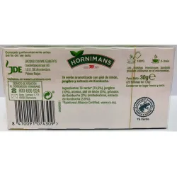 valor energético Hornimans Té verde kombucha