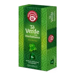 Té Verde con Hierbabuena Pompadour 10 cápsulas compatibles Nespresso®
