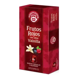 Frutos Rojos con sabor Vainilla Pompadour 10 cápsulas compatibles Nespresso®