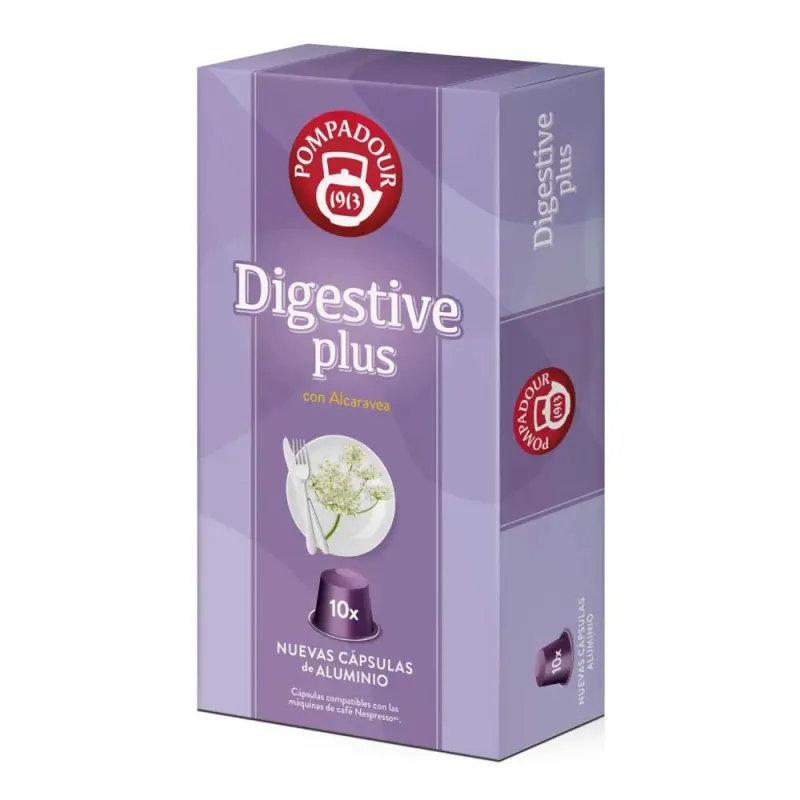 Digestive Plus con Alcaravea Pompadour 10 cápsulas compatibles Nespresso®