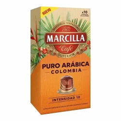 Marcilla Puro Arábica Colombia 10 cápsulas compatibles Nespresso®