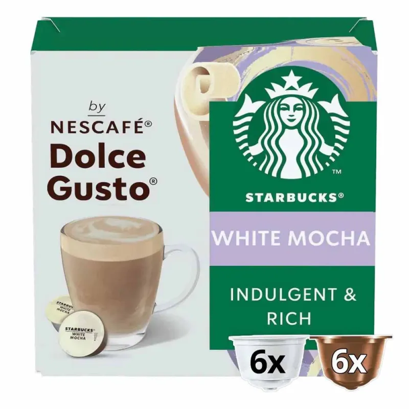 White Mocha Starbucks 12 Cápsulas by NESCAFÉ® Dolce Gusto®