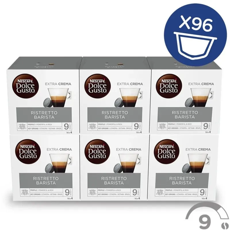 Dolce Gusto Ristretto Barista 6x16, 96 cápsulas Dolce Gusto Ristretto Barista 6x16, 96 cápsulas