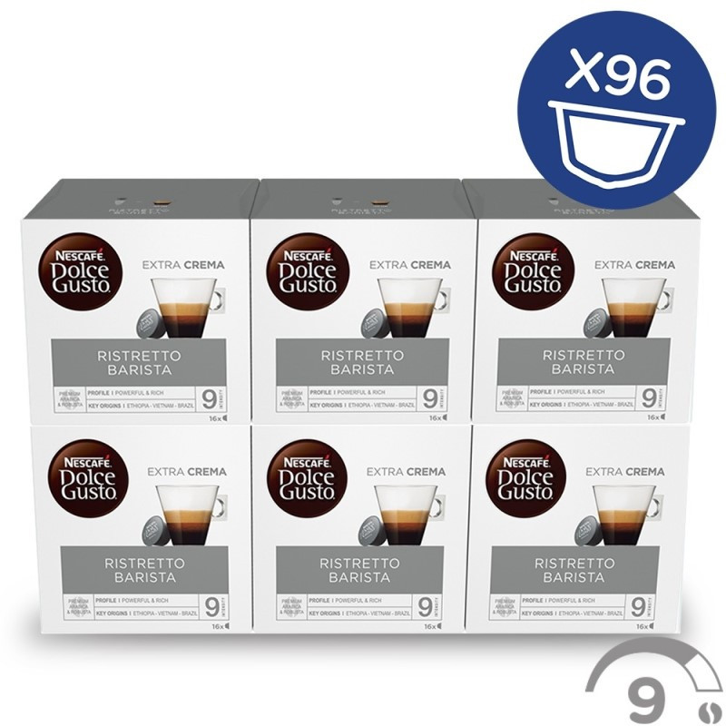 Dolce Gusto Ristretto Barista 6x16, 96 cápsulas