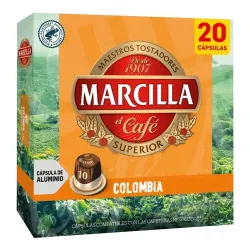 Marcilla Colombia 20 Cápsulas Compatibles Nespresso®