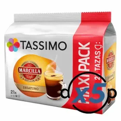 Tassimo Marcilla Desayuno 5 unidades - 105 cápsulas