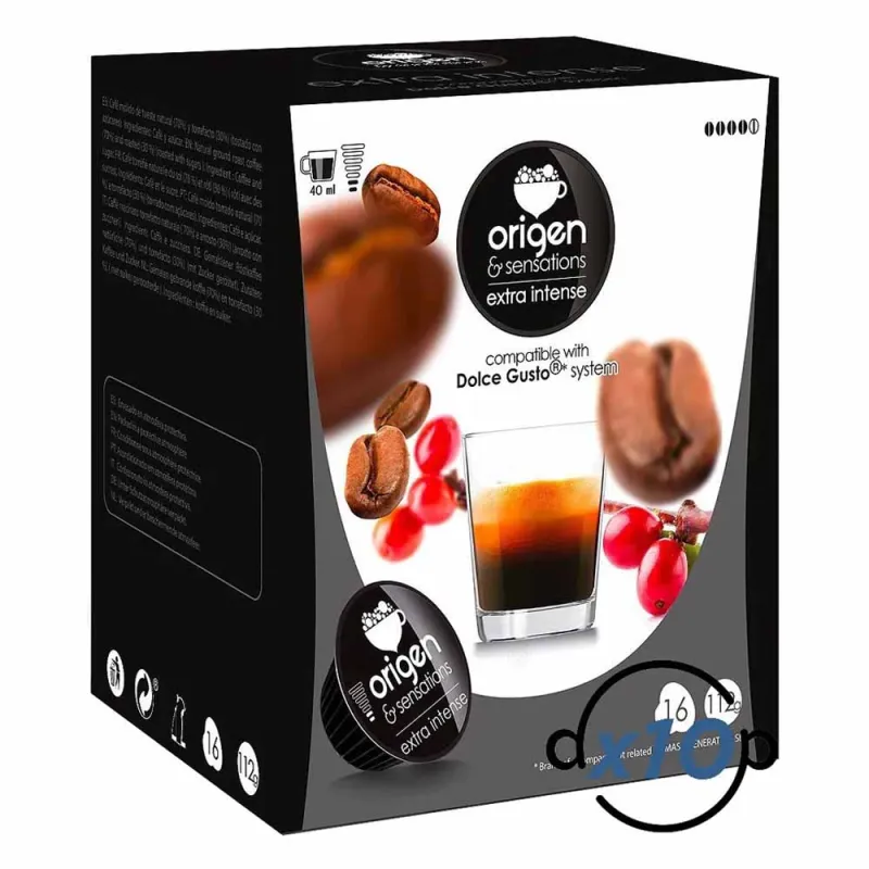 Origen & Sensations Café Extra Intense 160 Cápsulas Compatibles Dolce Gusto®