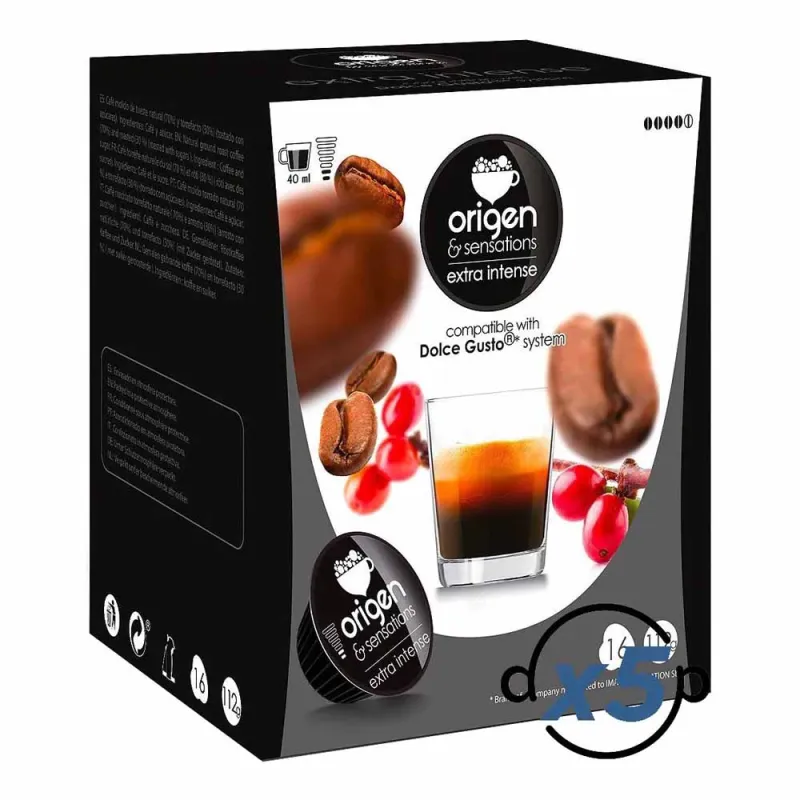 Origen & Sensations Café Extra Intense 80 Cápsulas Compatibles Dolce Gusto®