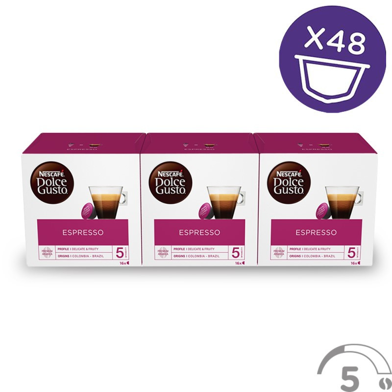 Dolce Gusto Espresso 3x16, 48 cápsulas
