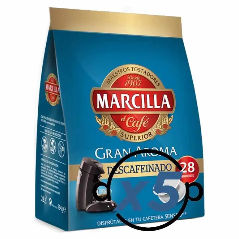 Marcilla Gran Aroma Descafeinado 140 Monodosis Senseo® Marcilla Gran Aroma Descafeinado 140 Monodosis Senseo®