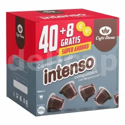 Café Intenso Siena 40+8 cápsulas Compatibles Nespresso®