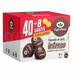 Café Siena Intenso 40+8 cápsulas Compatibles Dolce Gusto®
