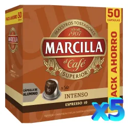 Marcilla Intenso 250 Cápsulas Compatibles Nespresso®
