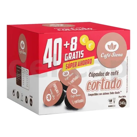 Café Siena Cortado 40+8 cápsulas Compatibles Dolce Gusto®