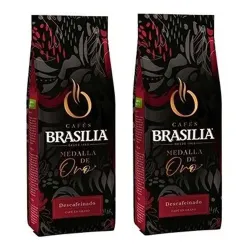 Café en grano Medalla Oro Brasilia Descafeinado 2x500g