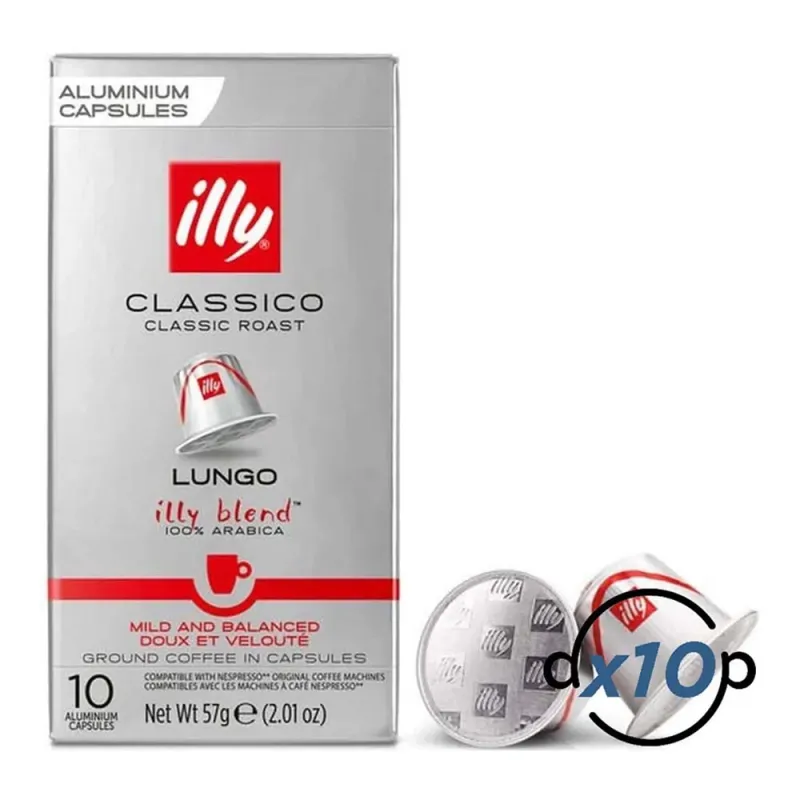 illy Lungo Classico 100 Cápsulas Compatibles Nespresso® illy Lungo Classico 100 Cápsulas Compatibles Nespresso®