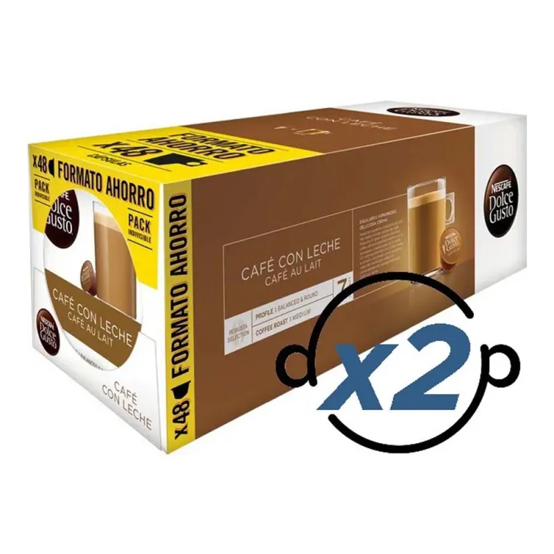 Dolce Gusto Café con Leche 96 cápsulas Formato Ahorro