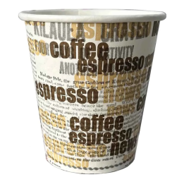 50 Vasos de papel para bebidas calientes de un solo uso 4 oz.