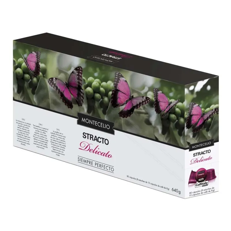 Montecelio Stracto Delicato Oferta 80 cápsulas sistema Caffitaly Montecelio Stracto Delicato Oferta 80 cápsulas sistema Caffitaly