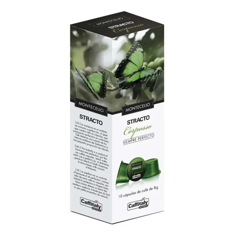 Montecelio Stracto Corposso 10 cápsulas sistema Caffitaly