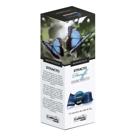 Montecelio Stracto Descafeinado 10 cápsulas sistema Caffitaly