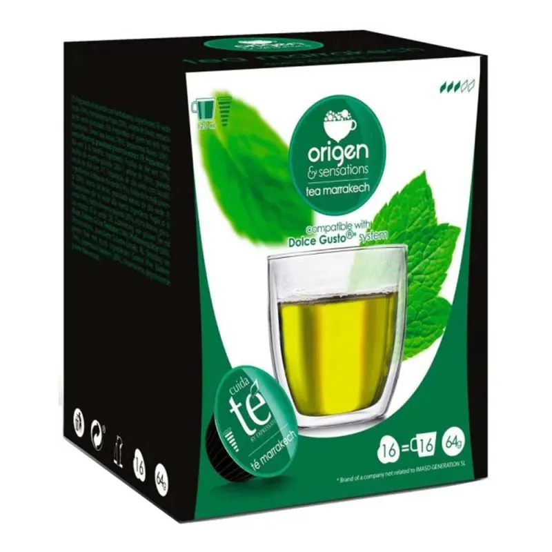Origen & Sensations Té Marrakech 16 Cápsulas Compatibles Dolce Gusto® Origen & Sensations Té Marrakech 16 Cápsulas Compatibles Dolce Gusto®