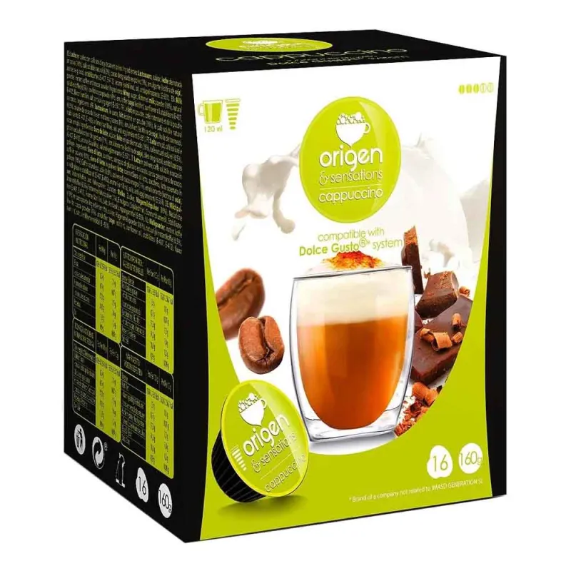 Origen & Sensations Cappuccino 16 Cápsulas Compatibles Dolce Gusto®