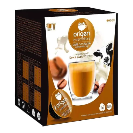 Origen & Sensations Café con Leche 16 Cápsulas Compatibles Dolce Gusto®