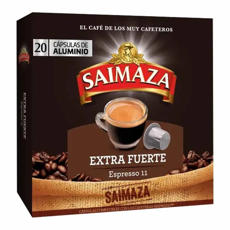 Café Saimaza Extra Fuerte 20 cápsulas compatibles Nespresso®