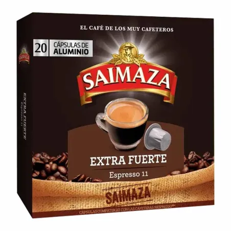 Café Saimaza Extra Fuerte 20 cápsulas compatibles Nespresso®