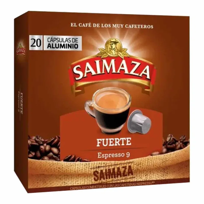 Café Saimaza Fuerte 20 cápsulas compatibles Nespresso®