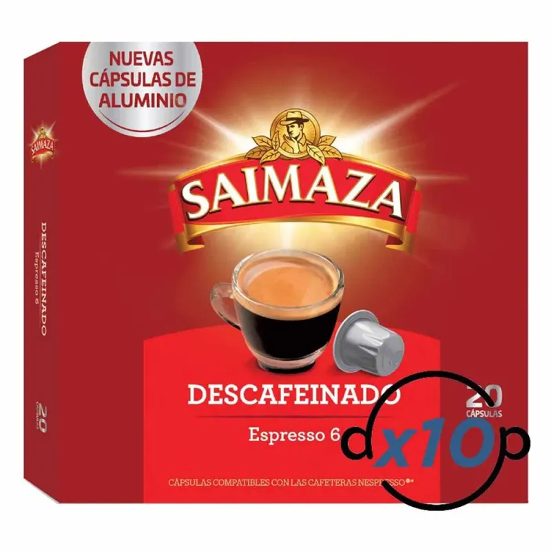 Café Saimaza Descafeinado 200 cápsulas compatibles Nespresso Café Saimaza Descafeinado 200 cápsulas compatibles Nespresso