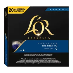 L'OR Espresso Ristretto Descafeinado Compatibles Nespresso® 20 cápsulas