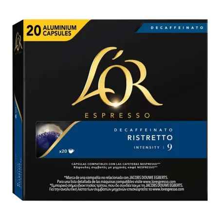 L'OR Espresso Ristretto Descafeinado Compatibles Nespresso® 20 cápsulas
