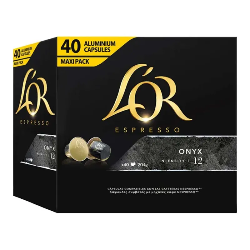 L'OR Espresso Onyx Compatibles Nespresso® 40 cápsulas