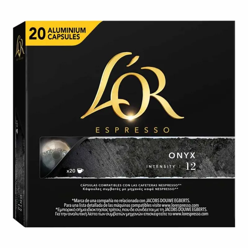 L'OR Espresso Onyx Compatibles Nespresso® 20 cápsulas